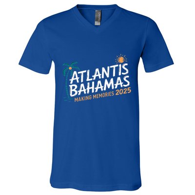 Atlantis Bahamas 2025 Family Trip Friends V-Neck T-Shirt