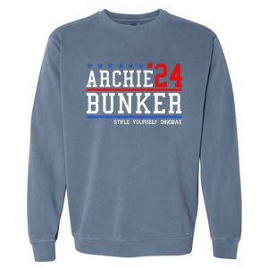 Archie Bunker 24 For President 2024 Garment-Dyed Sweatshirt