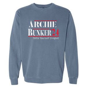 Archie Bunker 24 For President Garment-Dyed Sweatshirt