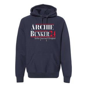 Archie Bunker 24 For President Premium Hoodie