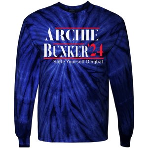 Archie Bunker 24 For President Tie-Dye Long Sleeve Shirt