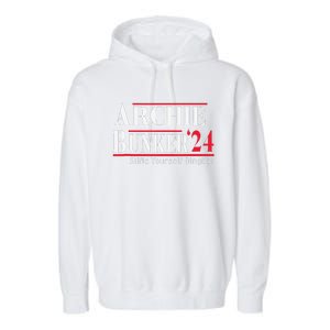 Archie Bunker 24 For President Garment-Dyed Fleece Hoodie