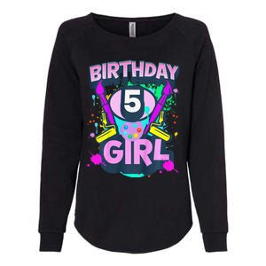 Artist Birthday 5 Year Old Painter 5th Birthday Party Womens California Wash Sweatshirt