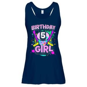 Artist Birthday 5 Year Old Painter 5th Birthday Party Ladies Essential Flowy Tank