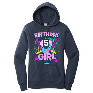 Artist Birthday 5 Year Old Painter 5th Birthday Party Women's Pullover Hoodie