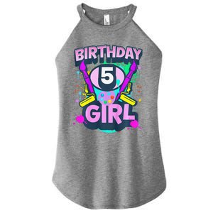 Artist Birthday 5 Year Old Painter 5th Birthday Party Women's Perfect Tri Rocker Tank