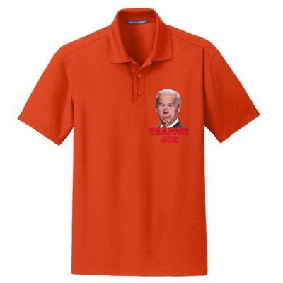 Anti Biden AntiBiden Pro Trump 2024 ProTrump Funny Traitor Joe Meme Dry Zone Grid Polo