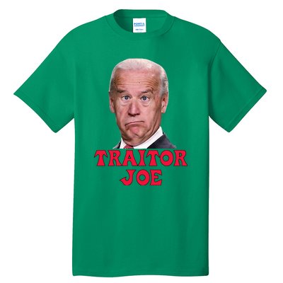 Anti Biden AntiBiden Pro Trump 2024 ProTrump Funny Traitor Joe Meme Tall T-Shirt