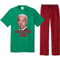 Anti Biden AntiBiden Pro Trump 2024 ProTrump Funny Traitor Joe Meme Pajama Set