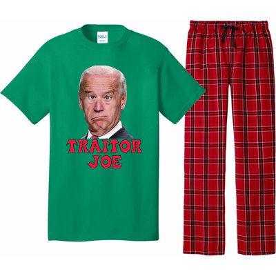 Anti Biden AntiBiden Pro Trump 2024 ProTrump Funny Traitor Joe Meme Pajama Set