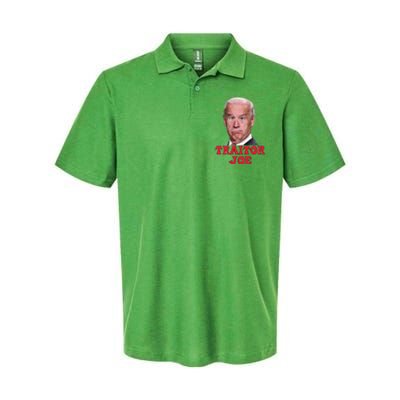 Anti Biden AntiBiden Pro Trump 2024 ProTrump Funny Traitor Joe Meme Softstyle Adult Sport Polo