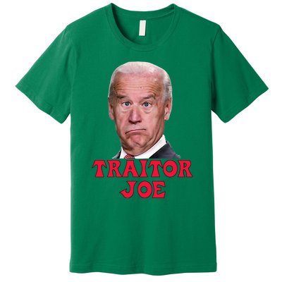 Anti Biden AntiBiden Pro Trump 2024 ProTrump Funny Traitor Joe Meme Premium T-Shirt