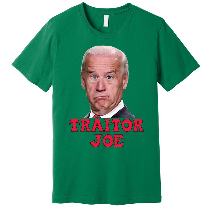 Anti Biden AntiBiden Pro Trump 2024 ProTrump Funny Traitor Joe Meme Premium T-Shirt