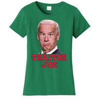 Anti Biden AntiBiden Pro Trump 2024 ProTrump Funny Traitor Joe Meme Women's T-Shirt