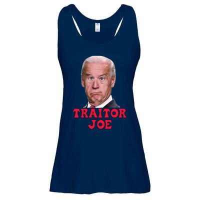 Anti Biden AntiBiden Pro Trump 2024 ProTrump Funny Traitor Joe Meme Ladies Essential Flowy Tank