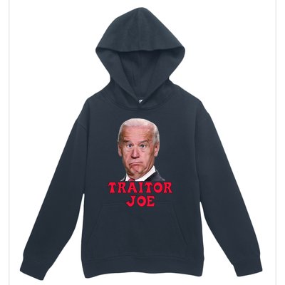 Anti Biden AntiBiden Pro Trump 2024 ProTrump Funny Traitor Joe Meme Urban Pullover Hoodie