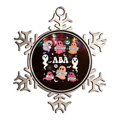 Applied Behavior Analysis ABA Halloween Spooky Cute Ghosts Metallic Star Ornament