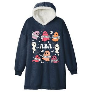 Applied Behavior Analysis ABA Halloween Spooky Cute Ghosts Hooded Wearable Blanket