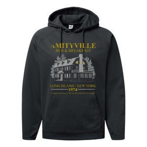 Amityville Bed And Breakfast Performance Fleece Hoodie