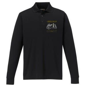 Amityville Bed And Breakfast Performance Long Sleeve Polo