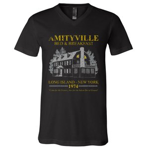 Amityville Bed And Breakfast V-Neck T-Shirt