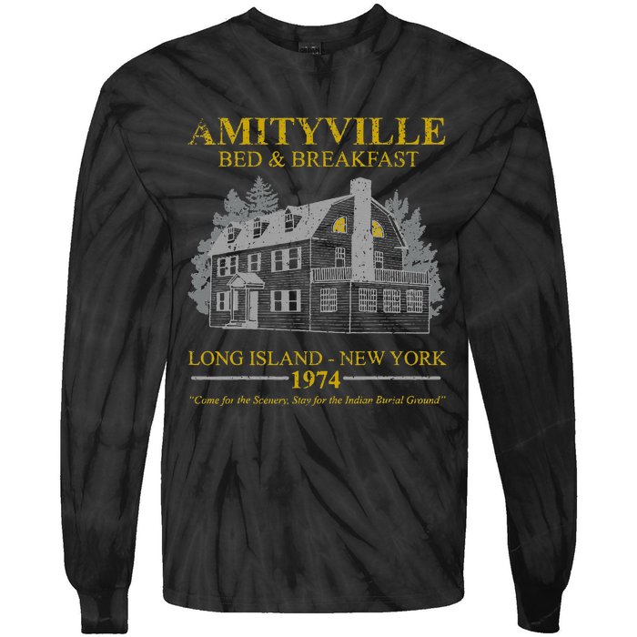 Amityville Bed And Breakfast Tie-Dye Long Sleeve Shirt