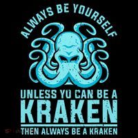 Always Be A Kraken Funny Crypto Stripe Pom Pom Beanie