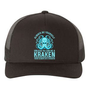 Always Be A Kraken Funny Crypto Yupoong Adult 5-Panel Trucker Hat