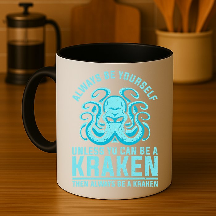 Always Be A Kraken Funny Crypto Mug
