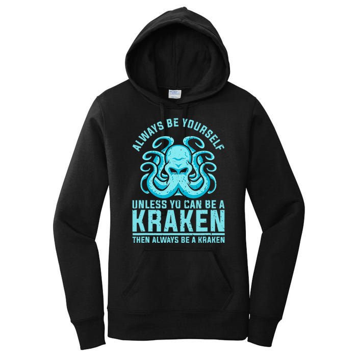 Always Be A Kraken Funny Crypto Women's Pullover Hoodie