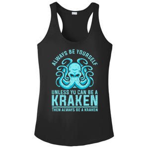 Always Be A Kraken Funny Crypto Ladies PosiCharge Competitor Racerback Tank