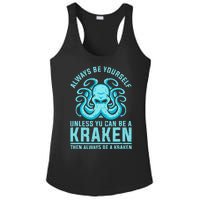 Always Be A Kraken Funny Crypto Ladies PosiCharge Competitor Racerback Tank