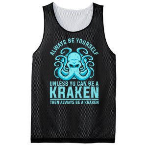 Always Be A Kraken Funny Crypto Mesh Reversible Basketball Jersey Tank