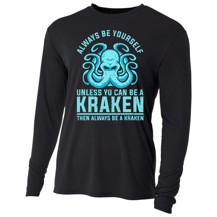 Always Be A Kraken Funny Crypto Cooling Performance Long Sleeve Crew