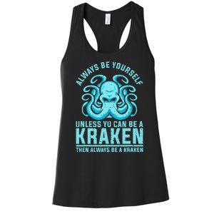 Always Be A Kraken Funny Crypto Women's Racerback Tank