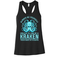 Always Be A Kraken Funny Crypto Women's Racerback Tank