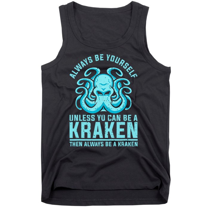 Always Be A Kraken Funny Crypto Tank Top