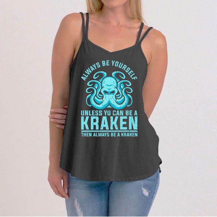 Always Be A Kraken Funny Crypto Women's Strappy Tank