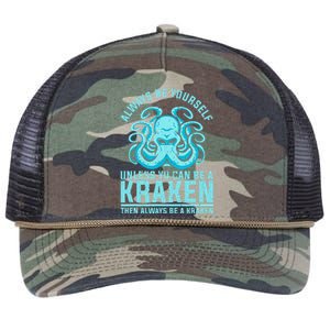 Always Be A Kraken Funny Crypto Retro Rope Trucker Hat Cap