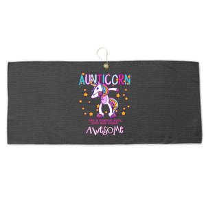 Aunticorn Best Aunt Unicorn Great Gift Large Microfiber Waffle Golf Towel