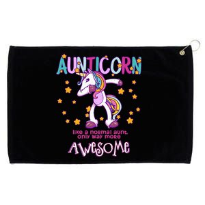 Aunticorn Best Aunt Unicorn Great Gift Grommeted Golf Towel