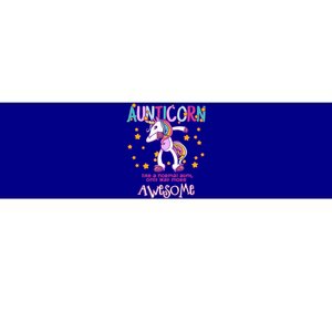 Aunticorn Best Aunt Unicorn Great Gift Bumper Sticker