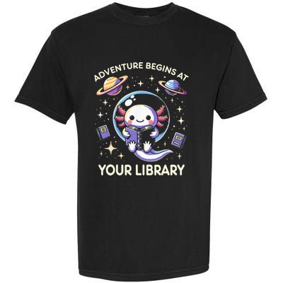 Adventure Begins At Your Library Summer Reading Program 2024 Garment-Dyed Heavyweight T-Shirt