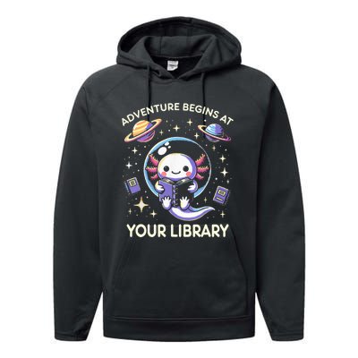 Adventure Begins At Your Library Summer Reading Program 2024 Performance Fleece Hoodie