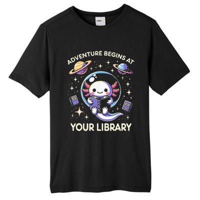 Adventure Begins At Your Library Summer Reading Program 2024 Tall Fusion ChromaSoft Performance T-Shirt