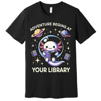 Adventure Begins At Your Library Summer Reading Program 2024 Premium T-Shirt