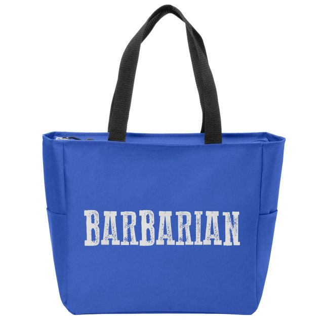 Awesome BARBARIAN Zip Tote Bag