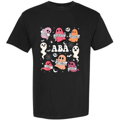 Applied Behavior Analysis ABA Halloween Spooky Cute Ghosts Garment-Dyed Heavyweight T-Shirt