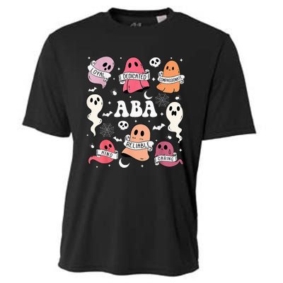 Applied Behavior Analysis ABA Halloween Spooky Cute Ghosts Cooling Performance Crew T-Shirt