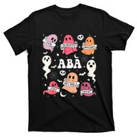 Applied Behavior Analysis ABA Halloween Spooky Cute Ghosts T-Shirt